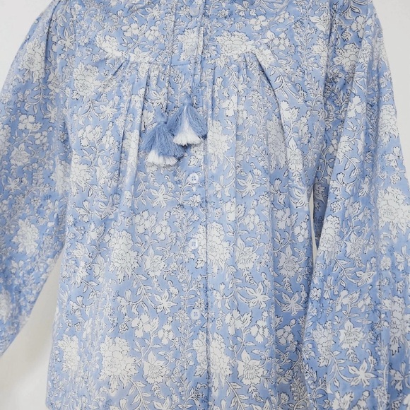 Marea By Liz Joy Tops - Like New-Marea Georgia Slate Top in Light Blue